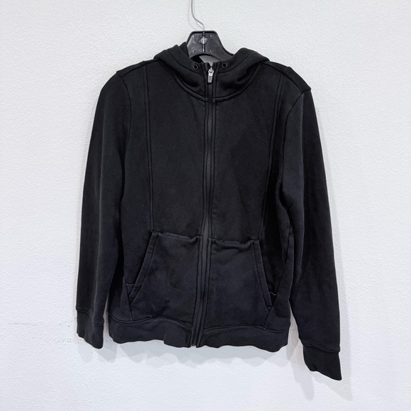 Figs Jackets & Blazers - Figs Zip Up Black Jacket Hoodie Women’s Size Small